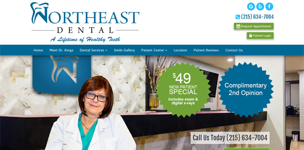 Dental Website Design Sample